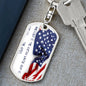 ~ Patriot - Psalm 33:12 - Keychain (v3) ~