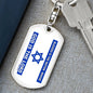 ~ Patriot - Psalm 33:12 - Keychain (v4) ~