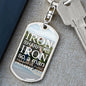 ~ Patriot - Proverbs 27:17 - Keychain (v2) ~