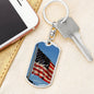~ Patriot - Psalm 33:12 - Keychain (v2) ~