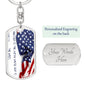 ~ Patriot - Psalm 33:12 - Keychain (v3) ~
