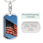 ~ Patriot - Psalm 33:12 - Keychain (v2) ~