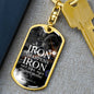 ~ Patriot - Proverbs 27:17 - Keychain (v1) ~