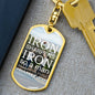 ~ Patriot - Proverbs 27:17 - Keychain (v2) ~