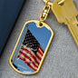 ~ Patriot - Psalm 33:12 - Keychain (v2) ~