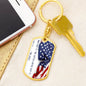 ~ Patriot - Psalm 33:12 - Keychain (v3) ~