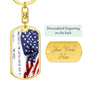 ~ Patriot - Psalm 33:12 - Keychain (v3) ~