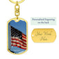 ~ Patriot - Psalm 33:12 - Keychain (v2) ~