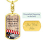 ~ Patriot - Psalm 33:12 - Keychain (v1) ~