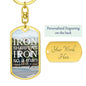 ~ Patriot - Proverbs 27:17 - Keychain (v2) ~