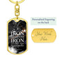 ~ Patriot - Proverbs 27:17 - Keychain (v1) ~