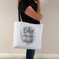 WARRIORS - Psalm 28:7 - Canvas Tote (v3)