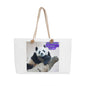 WARRIORS - Black&Whilte - Canvas Weekend Tote (v2)