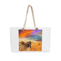WARRIORS - Black&Whilte - Canvas Weekend Tote (v1)
