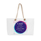 WARRIORS - 1 Peter 5:7 - Canvas Weekend Tote (v2)