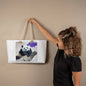 WARRIORS - Black&Whilte - Canvas Weekend Tote (v2)