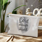 WARRIORS - Psalm 28:7 - Canvas Pouch LG (v3)