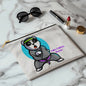 WARRIORS - Black&Whilte - Canvas Pouch LG (v3)