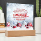 ~ Christmas - Matthew 1:23 - Plaque (v1) ~