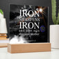 ~ Patriot - Proverbs 27:17 - Plaque (v1) ~