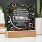 ~ Christmas - Matthew 1:23 - Plaque (v4) ~