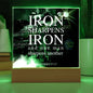 ~ Patriot - Proverbs 27:17 - Plaque (v1) ~