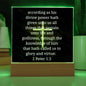~ Strength - 2 Peter 1:3 - Plaque (v1) ~