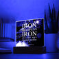 ~ Patriot - Proverbs 27:17 - Plaque (v1) ~