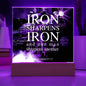 ~ Patriot - Proverbs 27:17 - Plaque (v1) ~