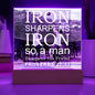 ~ Patriot - Proverbs 27:17 - Plaque (v2) ~