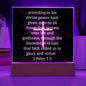 ~ Strength - 2 Peter 1:3 - Plaque (v1) ~