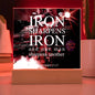 ~ Patriot - Proverbs 27:17 - Plaque (v1) ~