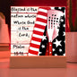 ~ Patriot - Psalm 33:12 - Plaque (v1) ~