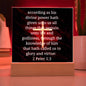 ~ Strength - 2 Peter 1:3 - Plaque (v1) ~