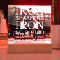 ~ Patriot - Proverbs 27:17 - Plaque (v2) ~