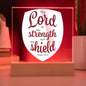 ~ Warriors - Psalm 28:7 - Plaque (v3) ~
