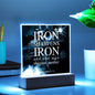 ~ Patriot - Proverbs 27:17 - Plaque (v1) ~
