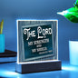 ~ Warriors - Psalm 28:7 - Plaque (v2) ~