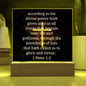 ~ Strength - 2 Peter 1:3 - Plaque (v1) ~