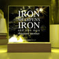 ~ Patriot - Proverbs 27:17 - Plaque (v1) ~