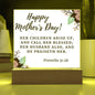~ Mother - Proverbs 31:28 - Plaque (v2) ~