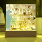 ~ Wife - Proverbs 18:22 - Plaque (v3) ~