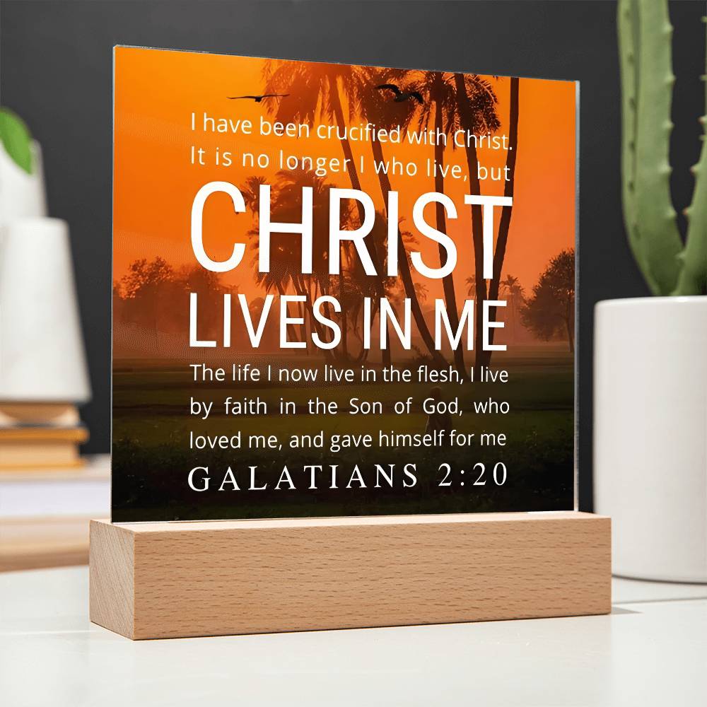 ~ Salvation - Galatians 2:20 - Plaque (v1) ~